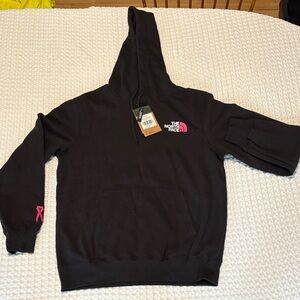 The North Face Men's Black and Pink Hoodie